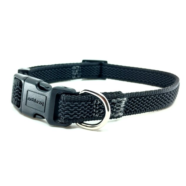 čierny obojok pogumovany 1,5 cm-